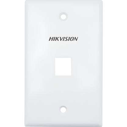 Placa de Pared (Face Plate) / 1 Puerto / Color Blanco / Caja con 20 Piezas / ABS