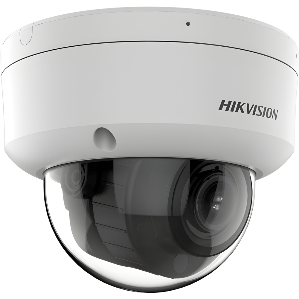 [Dual Light + 2 Micrófonos Integrados] Domo IP 6 Megapixel / Lente Mot. 2.8 a 12 mm / 40 mts Luz Blanca + 40 mts IR / ACUSENSE / Exterior IP67 / IK10