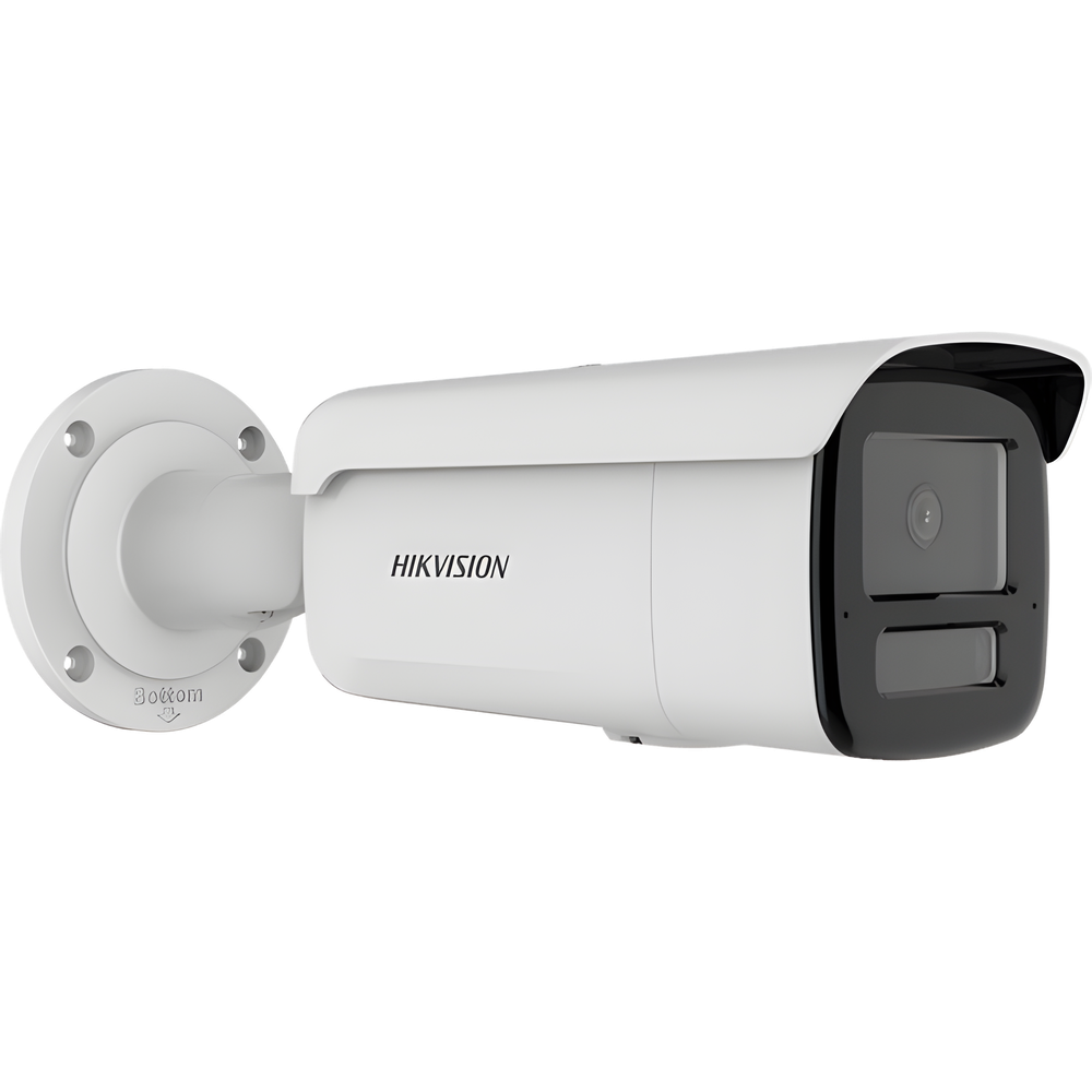 [Dual Light + 2 Micrófonos Integrados] Bala IP 6 Megapixel / Lente 4 mm / 80 mts Luz Blanca + 80 mts IR / ACUSENSE / Exterior IP67 / WDR 120 dB / PoE