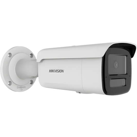[Dual Light + 2 Micrófonos Integrados] Bala IP 6 Megapixel / Lente 4 mm / 80 mts Luz Blanca + 80 mts IR / ACUSENSE / Exterior IP67 / WDR 120 dB / PoE