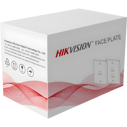 Placa de Pared (Face Plate) / 1 Puerto / Color Blanco / Caja con 20 Piezas / ABS