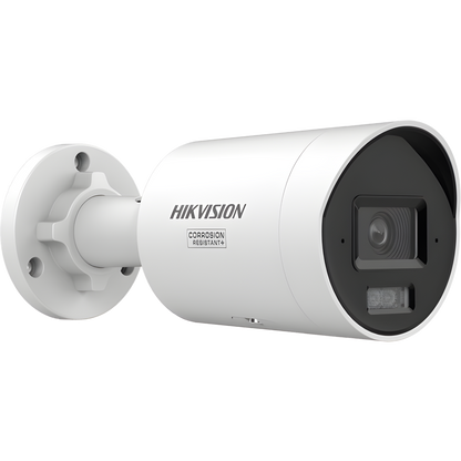 [Dual Light + ColorVu 3.0 + HikAI] Bala IP 8 Megapixel / Lente 2.8 mm / 40 mts IR + Luz Blanca / 2 Microfonos Integrados / Exterior IP67 / WDR 130 dB