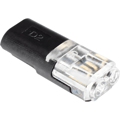 Bolsa con 25 conectores / Enchufables / Para 2 cables / compatibles en calibre 22 al 18 AWG