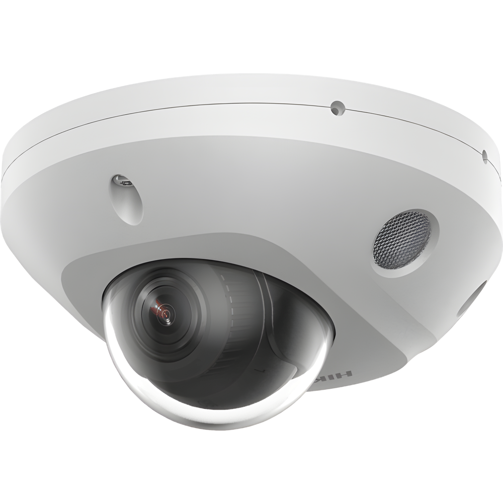 [Dual Light + 2 Micrófonos Integrados] Mini Domo IP 4 Megapixel / Lente 2.8 mm / 30 mts Luz Blanca + 30 mts IR / ACUSENSE / Exterior IP67 / IK08
