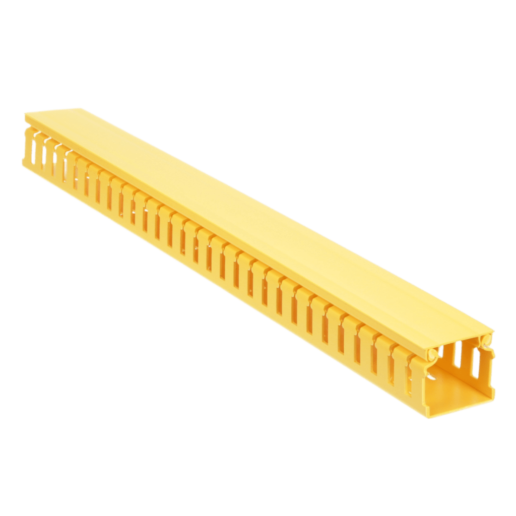 Kit de Administrador de Cables Vertical FiberRunner 2X2, Incluye Soportes de Montaje y Accesorios, Color Amarillo