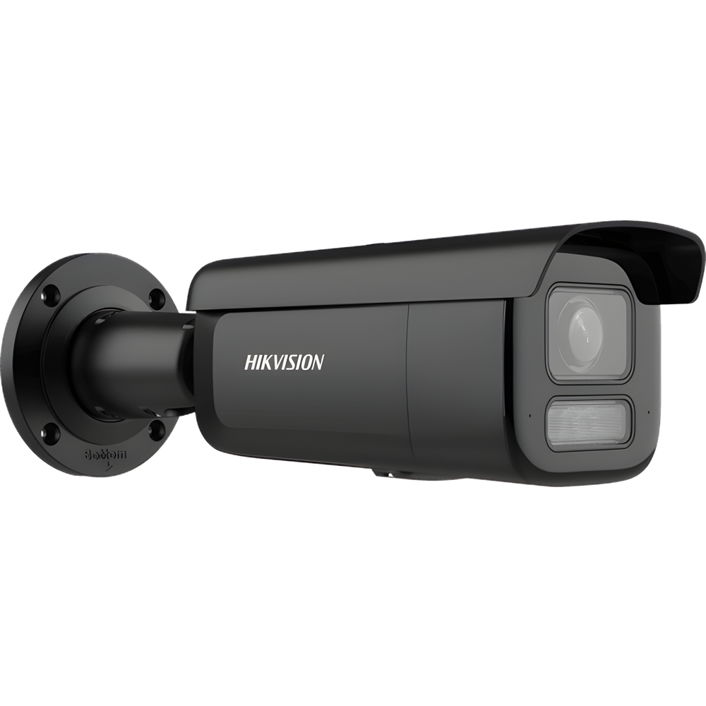 [Dual Light + 2 Micrófonos Integrados] Bala IP 2 Megapixel / Lente Mot. 2.8 a 12 mm / 60 mts Luz Blanca + 60 mts IR / ACUSENSE / Exterior IP67 / IK10