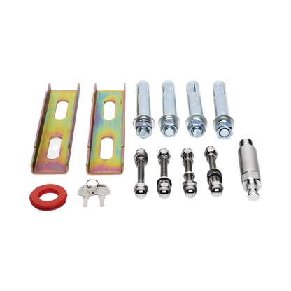Kit COMPLETO Barrera Izquierda XBF Con Corona LED / Brazo de 3M / Incluye Sensor de Masa, Transformador, Lazo Magnético, Ancla, Fotoceldas y 2