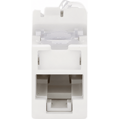 Jack Ultramax Cat6, UTP, Montaje Híbrido en Placa de Pared (Plano y Angulado), Color Blanco, Punch Down