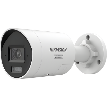 [Dual Light + ColorVu 3.0 + HikAI] Bala IP 4 Megapixel / Lente 2.8 mm / 40 mts IR + Luz Blanca / 2 Microfonos Integrados / Exterior IP67 / Estrobo