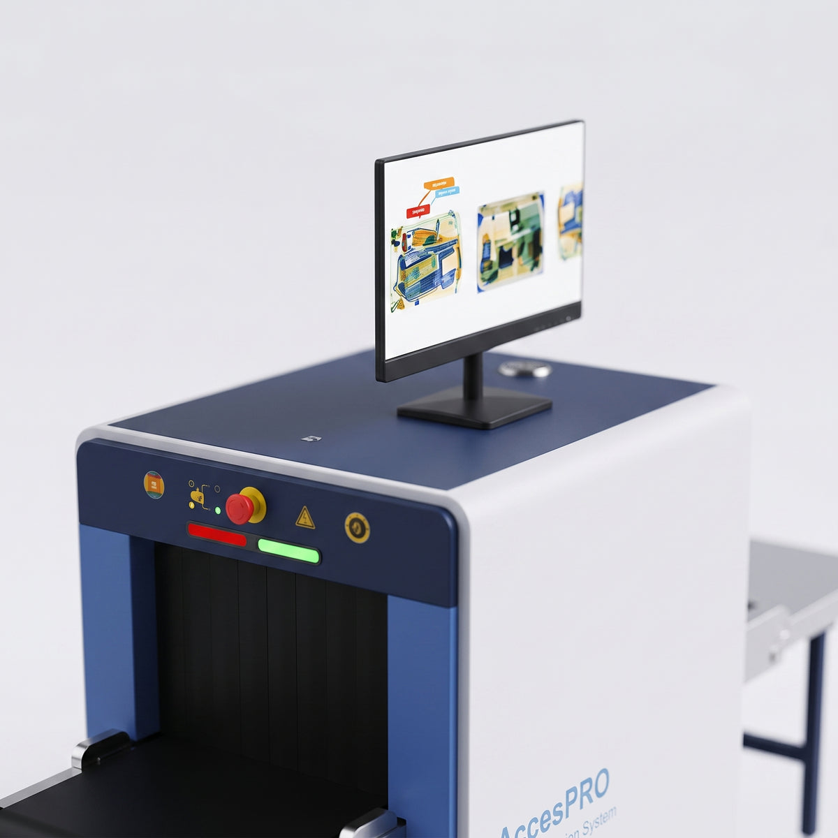 Sistema de Inspección por Rayos X AP5030H / Túnel 50x30 cm / Detección de Explosivos y Materiales Orgánicos / Monitor LCD 21.5" / Zoom 32x / Memoria