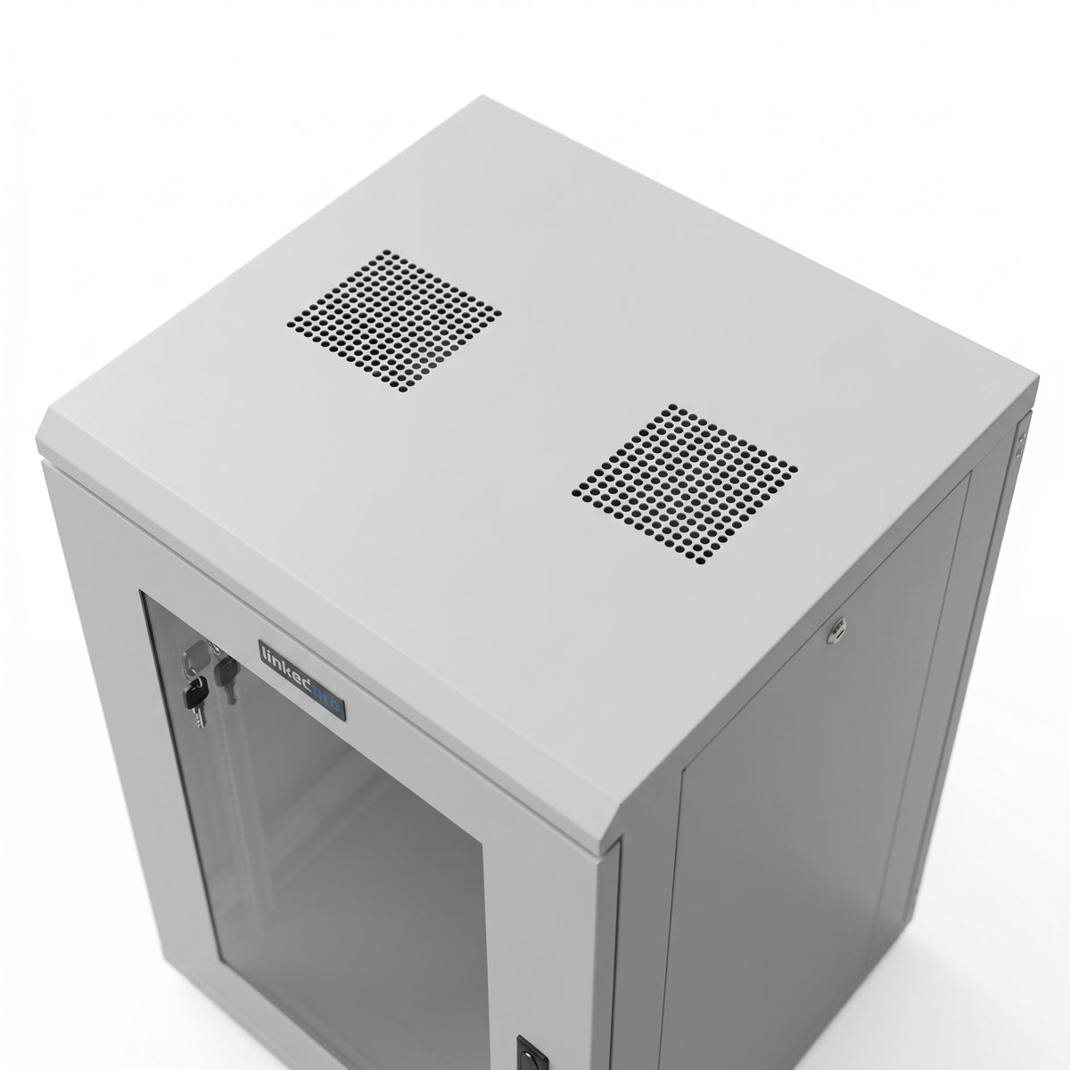 Gabinete Rack 19 Pulgadas / 18 Unidades / Piso / Puerta de Cristal / Acero Calibres 16-18-20 / Capacidad 750 kg (1653.5 lb) / Dimensiones 60 cm (23.6