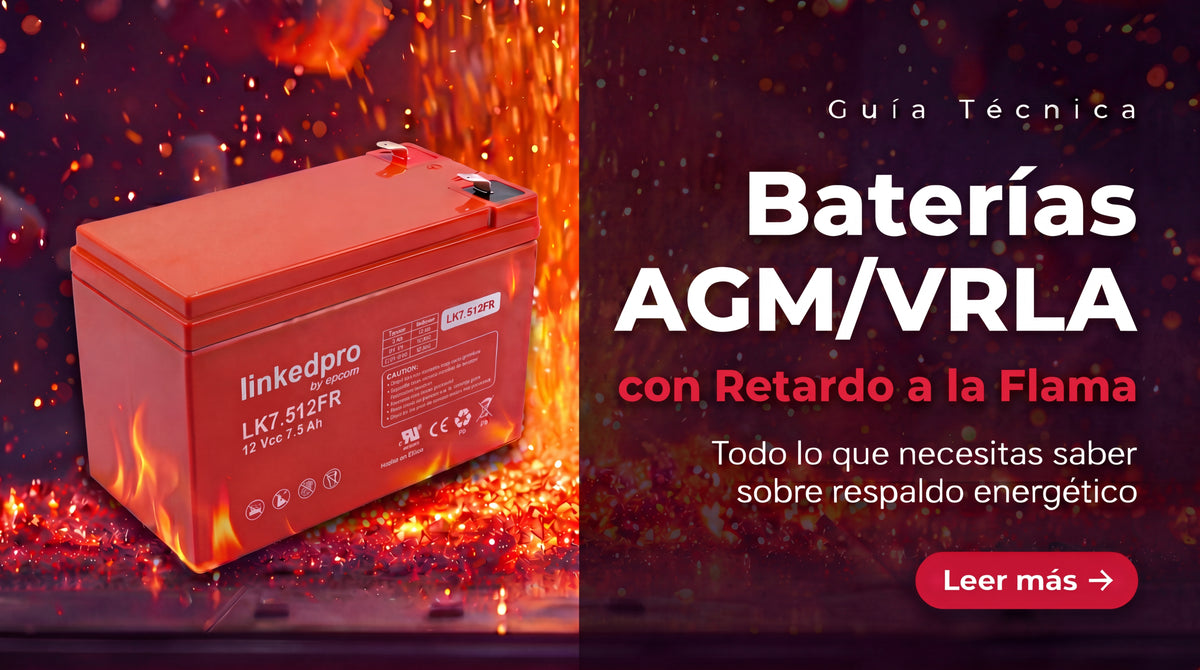 Batería de respaldo 12 V | 9.5 Ah | AGM | Certificada UL94-V0 Retardante a la Flama | Especial para Seguridad Electrónica | UPS | Sistemas de