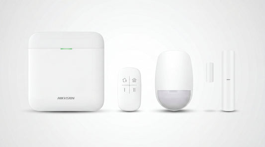 (AX PRO) KIT de Alarma AX PRO con GSM (3G/4G) / Incluye: 1 Hub con bateria de respaldo / 1 Sensor PIR / 1 Contacto Magnético / 1 Control Remoto