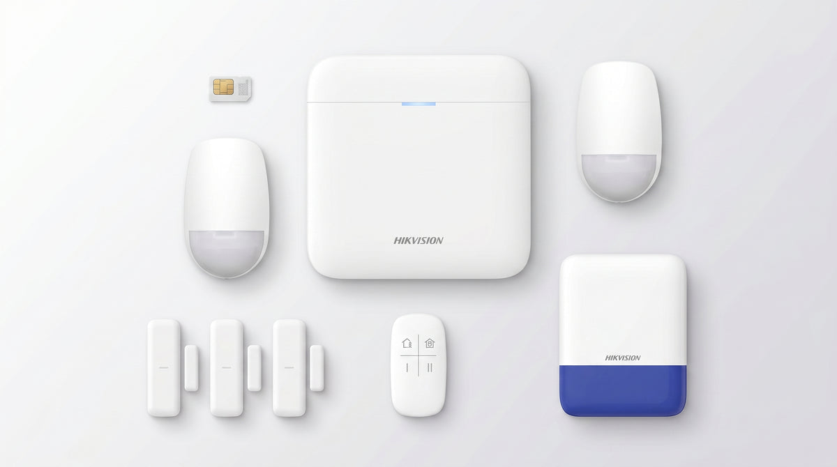 (AX PRO) KIT de Alarma AX PRO con GSM (3G/4G) / Incluye: 1 Hub / 2 Sensores PIR / 3 Contactos Magnéticos mini / 1 Control Remoto / 1 Sirena