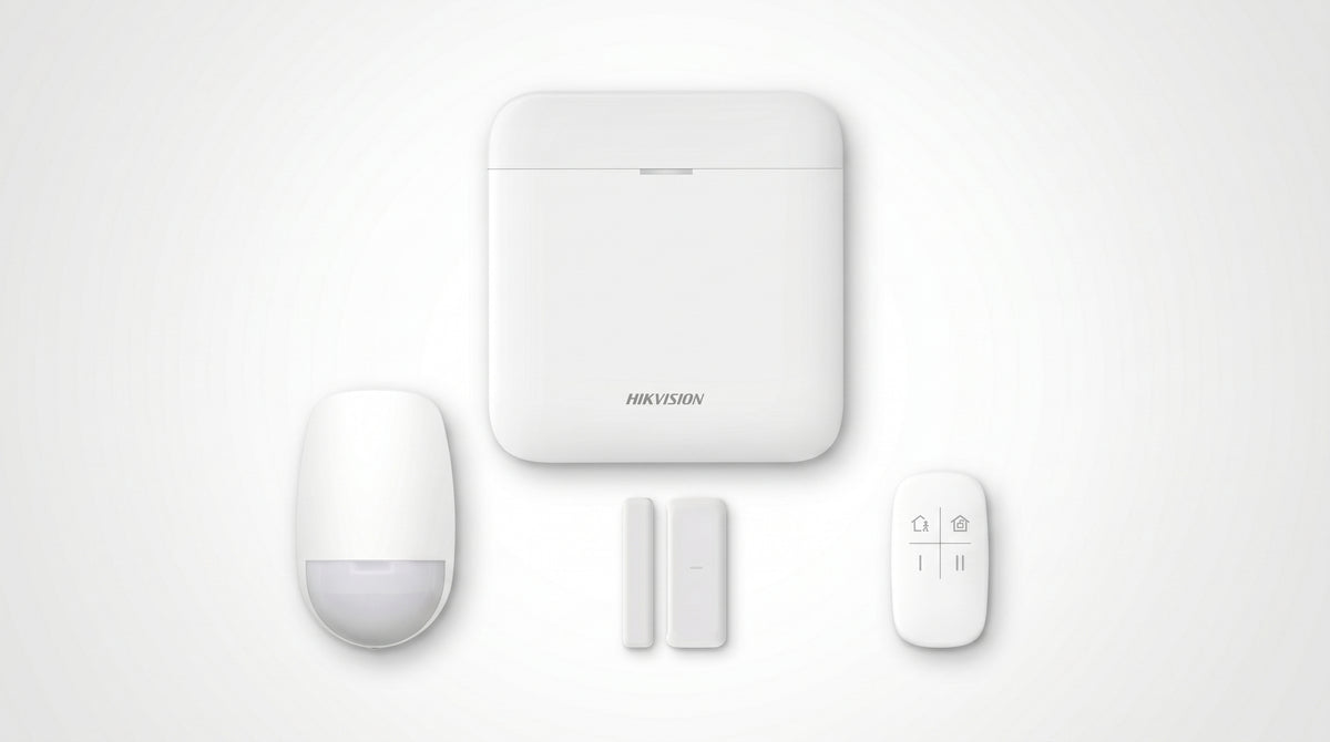(AX PRO) KIT de Alarma AX PRO con GSM (3G/4G) / Incluye: 1 Hub con bateria de respaldo / 1 Sensor PIR / 1 Contacto Magnético Slim / 1 Control Remoto