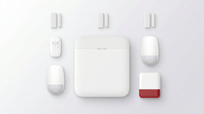 (AX PRO) KIT de Alarma AX PRO con GSM (3G/4G) / Incluye: 1 Hub con bateria de respaldo / 2 Sensores PIR / 3 Contactos Magnéticos mini / 1 Control