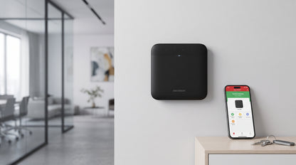 (AX PRO) Panel de Alarma Inalámbrico de Hikvision / Color Negro / Soporta 48 Zonas / GSM 3G/4G, Wi-Fi y Ethernet / Incluye Batería de respaldo