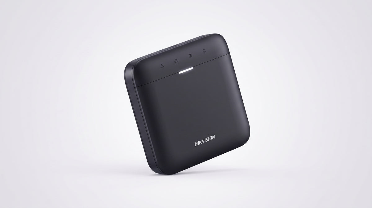 (AX PRO) Panel de Alarma Inalámbrico de Hikvision / Color Negro / Soporta 48 Zonas / GSM 3G/4G, Wi-Fi y Ethernet / Incluye Batería de respaldo
