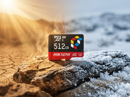 Tarjeta microSD Express 512G / 900 MB/s Lectura / 620 MB/s Escritura / PCIe Gen 3x1 + NVMe / U3 A2 EX / Compatibilidad UHS-I UHS-II