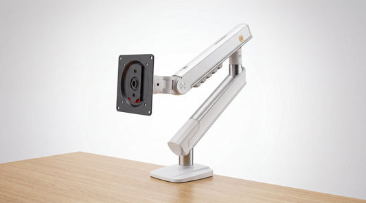 Brazo Ergonómico para Monitor A5-XS / Soporte 17\" a 32\" / VESA 75x75 y 100x100 mm / Carga 2-7 kg (4.4-15.4 lbs) / Ajuste de Tensión / Rotación ±90°
