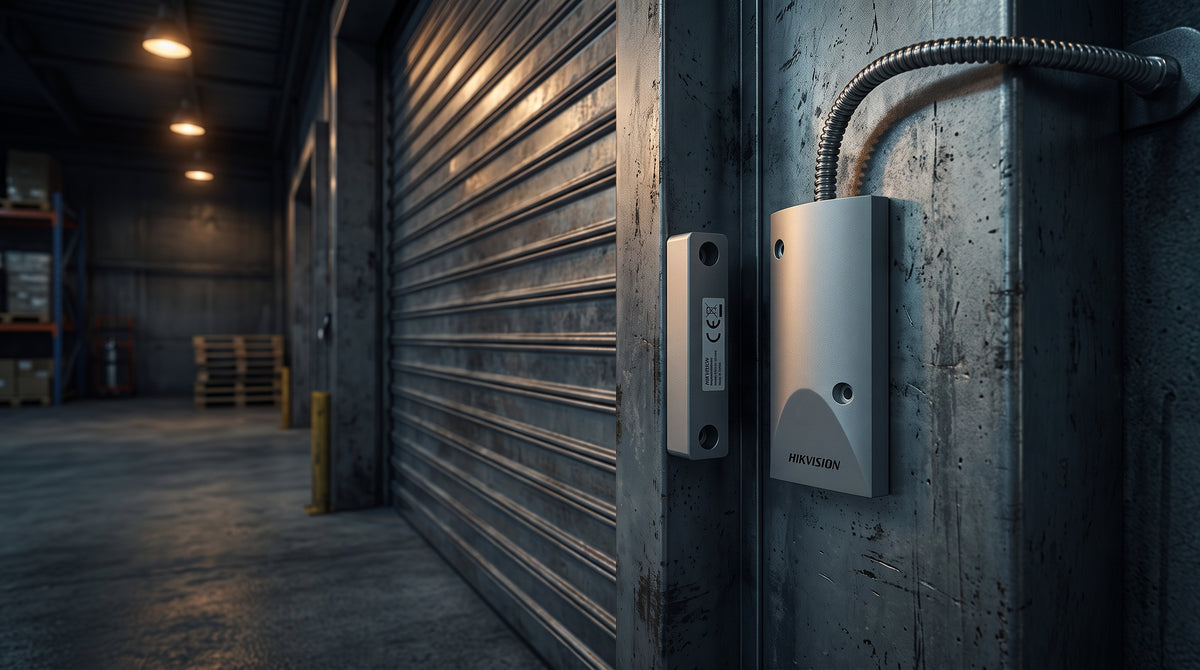 Contacto Magnético Cableado de Uso Rudo / Gap 6.5 cm / Carcasa de Metal / Puertas y Cortinas Metálicas / NC