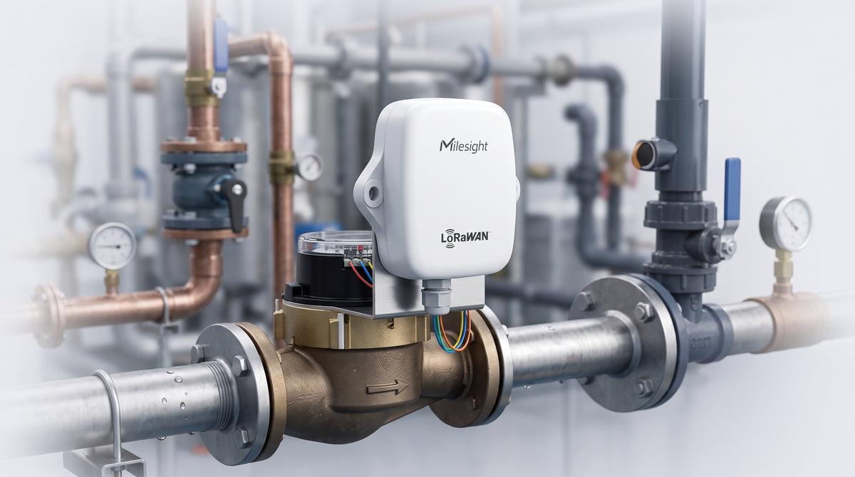 Sensor Contador de Pulsos LoRaWAN / Smart Metering y Telemetría / Medición Remota de Agua / IP67 / Batería hasta 10 Años / 1000 Registros Históricos
