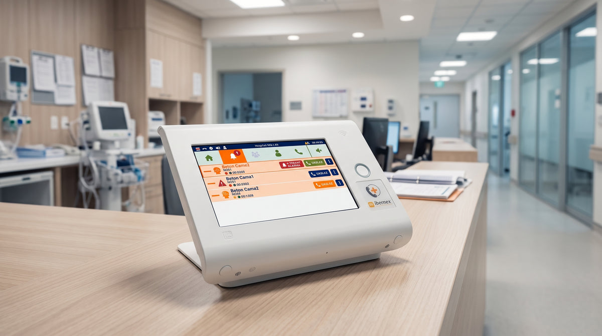 Centro de Control para Estación de Enfermería — Gestione Alarmas, Llamadas y Presencia del Personal desde una Sola Pantalla Táctil