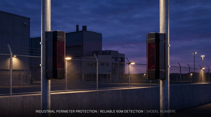 Detector de Rayo Fotoeléctrico SFIRE SF60P / 2 Rayos Infrarrojos / 60 m Exterior / 180 m Interior / IP65 / 4 Frecuencias / 12-24 VDC/VAC