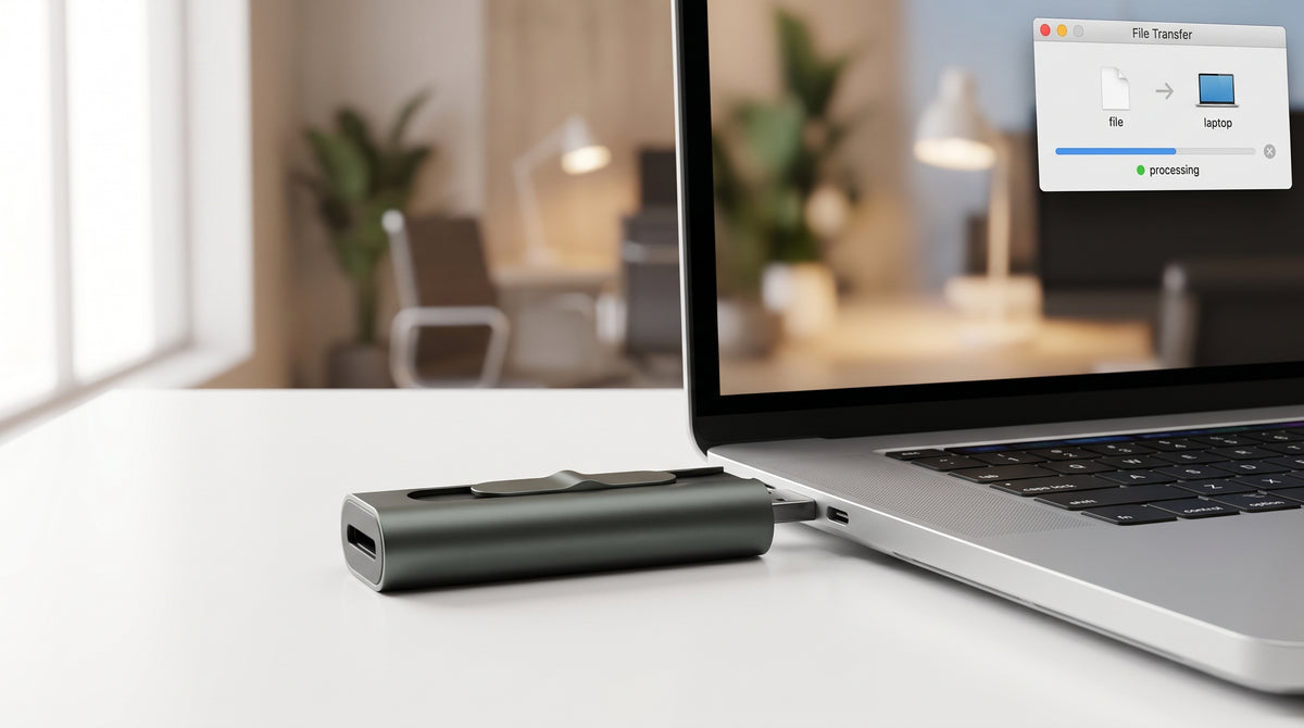 Memoria USB Dual impulsado por SSD Core / 512 GB / USB-C y USB-A / 1000 MB/s de Escritura