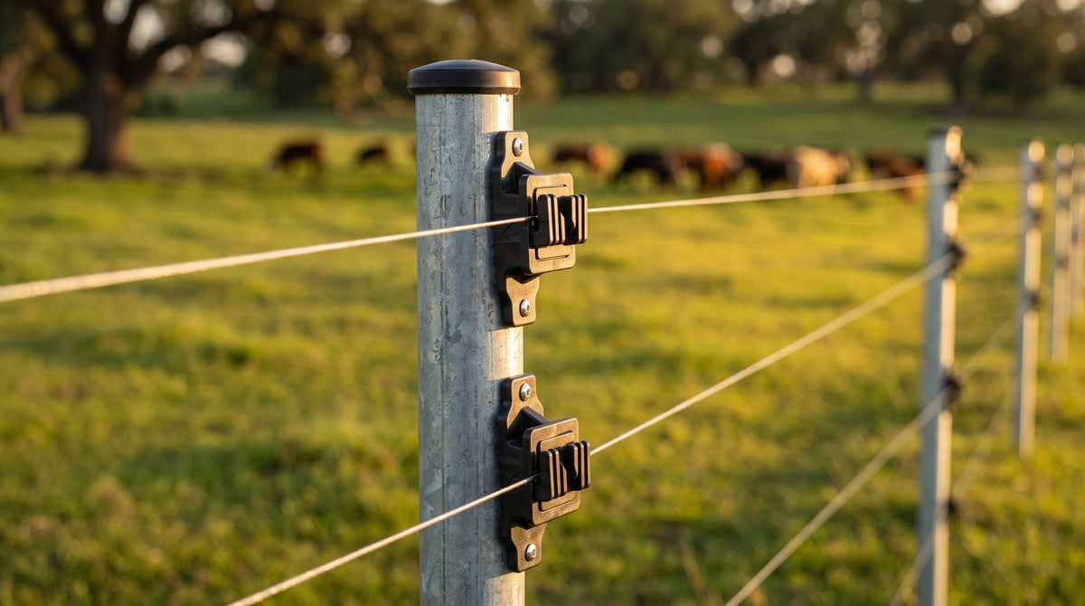 Aislador de Paso Reforzado para Cercos Eléctricos / Aislamiento hasta 18 kV / Resistente a Clima Extremo / Polipropileno y Policarbonato