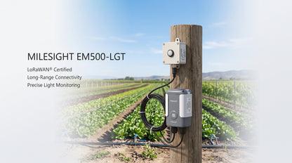Sensor Inteligente de Iluminación LoRaWAN / Monitoreo de Luz Ambiental / IP67 / Batería 10 Años / para Automatización (BMS)