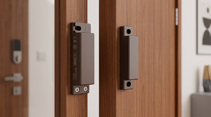 Contacto Magnético SFIRE SF-2031BR / GAP 33 mm / Certificaciones UL y CE / Color Café / Sensor Reed Switch NC
