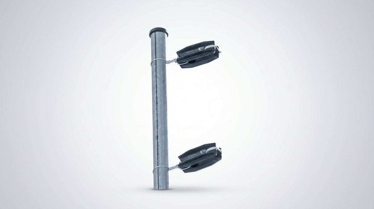 Aislador de Esquina para Cercos Eléctricos / 18 kV / Resinas Vírgenes / Resistencia 7.5-10.2 kg / Anti UV / 66 mm x 31.6 mm
