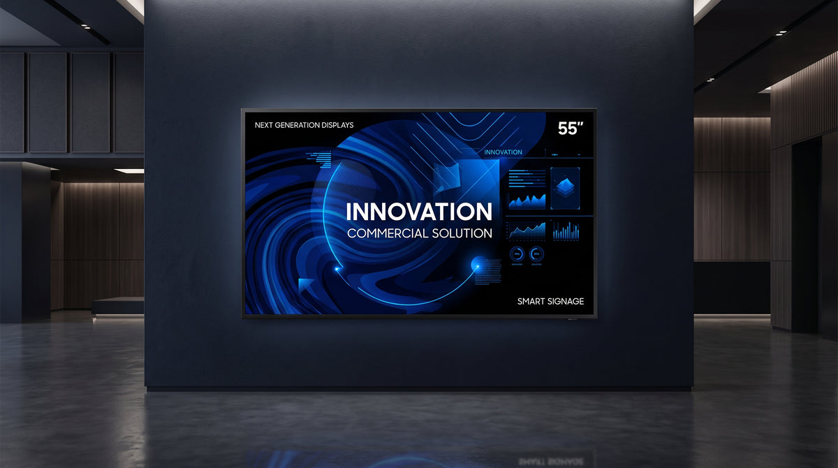 Pantalla Profesional LED de 55" para marketing digital / UHD 4K (3840x2160p) / Entradas de Video HDMI / uso 24/7 / Compatible VESA 200x200