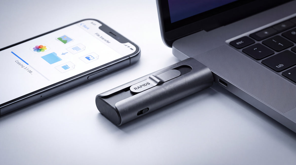 Memoria USB Dual SSD / 256 GB / USB-C y USB-A / 560 MB/s Lectura / OTG / Aleación de Aluminio