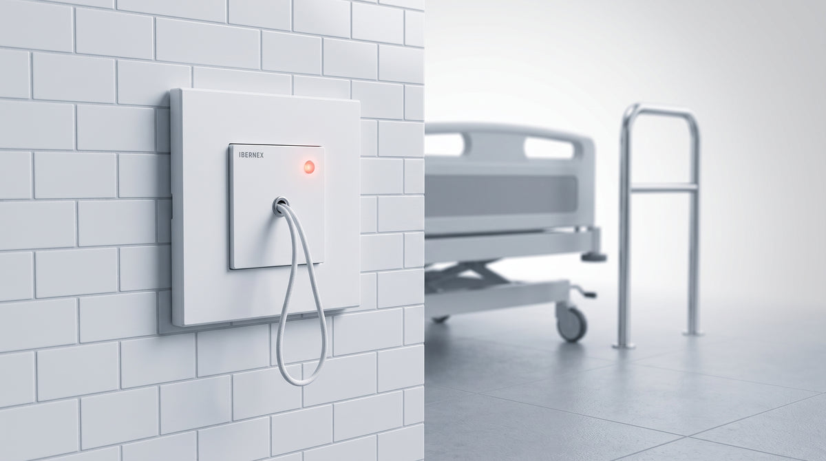 Modulo de Pared para Tirador de Baño para Hospital con LED Indicador / Compatible con NX0019/B, NX0015 y NX1021