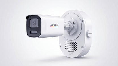 Bala IP 4 Megapixel / ColorVu 3.0 + SoundMax / Lente 4 mm / Dual Light 50 mts (164 ft) IR + Luz Blanca / Bocina + Micrófono Integrados / AcuSense