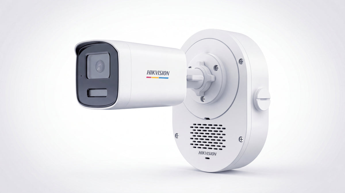 Bala IP 4 Megapixel / ColorVu 3.0 + SoundMax / Lente 4 mm / Dual Light 50 mts (164 ft) IR + Luz Blanca / Bocina + Micrófono Integrados / Luz
