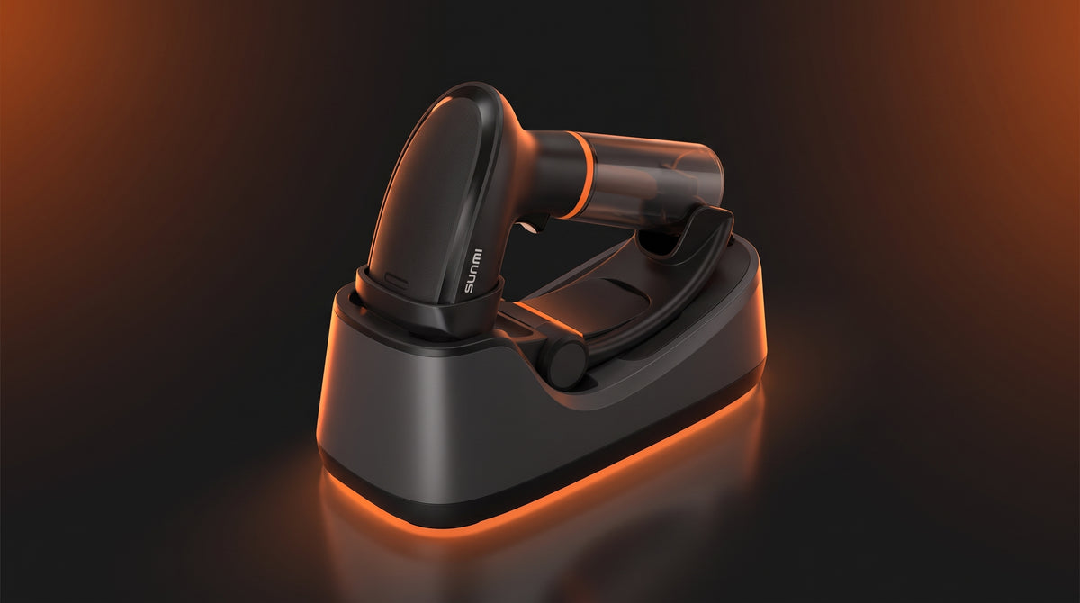Base para Escáner de Mano SUNMI 2D / Modo Continuo Automático / Escaneo sin Manos / Auto-Checkout / Diseño Específico SUNMI