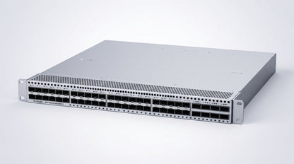 Switch Data Center / 48 Puertos SFP+ 1G/10G / 8 Puertos QSFP28 40G/100G / 2.56 Tbps / 1920 Mpps / M-LAG VSU VXLAN EVPN / RDMA RoCEv2 PFC ECN
