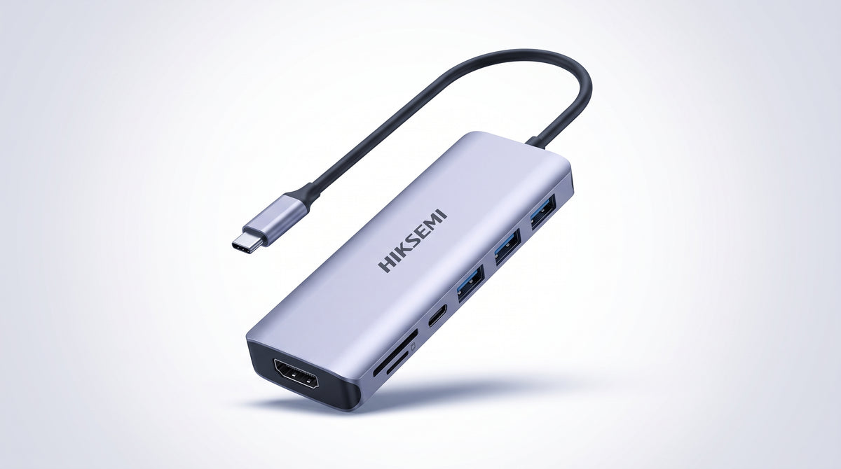 Hub USB-C 8 en 1 / HDMI 4K / 3x USB 3.0 + 1x USB 2.0 / SD + Micro SD / PD 100W / Aleación de Aluminio