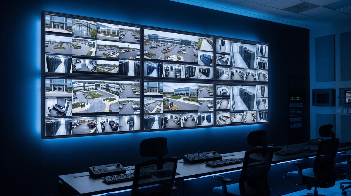 Kit Videowall 3x2 / 6 Pantallas 55" Full HD / Decodificador 16CH 4K / Montaje de Pared / Hikvision