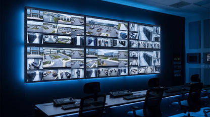 Kit Videowall 3x2 / 6 Pantallas 55" Full HD / Decodificador 16CH 4K / Montaje de Pared / Hikvision