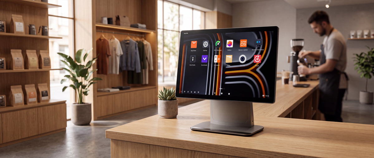 Terminal de Escritorio Inteligente / Pantalla FHD de 15.6" / Qualcomm Hexa-core / 4 GB RAM + 64 GB ROM / Sistema Operativo SUNMI 4.0 / Touch ID