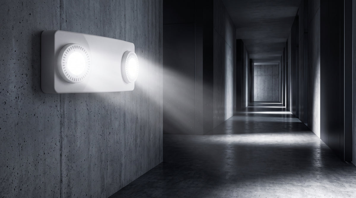 Luz de Emergencia Dual LED / 520 lúmenes / Uso Rudo / Cubierta ABS UL 5VA / Batería 9.6V 3Ah / 90 min Autonomía / Montaje Pared o Techo