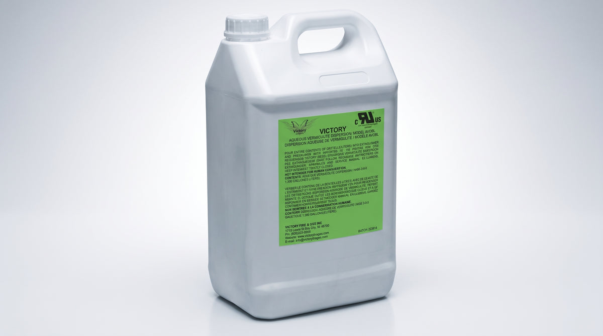 Galón para recarga de agente liquido, 6 L (1.6 gal), para extintores de cocina clase K, compatible con WC6L.