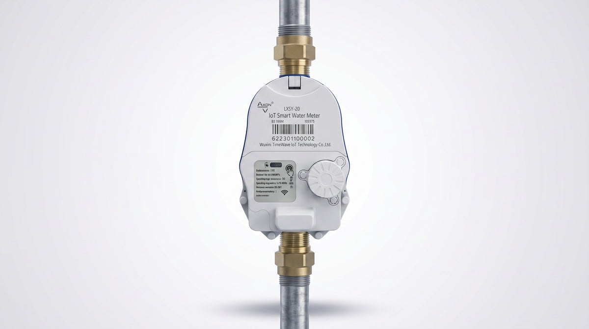 Medidor Ultrasónico de Agua LoRaWAN / 3/4 Pulgada / Smart Metering y Telemetría para BMS / Válvula Integrada / IP68 / Bidireccional / LCD 9 Dígitos