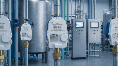 Medidor Ultrasónico de Agua LoRaWAN / 3/4 Pulgada / Smart Metering y Telemetría para BMS / Válvula Integrada / IP68 / Bidireccional / LCD 9 Dígitos
