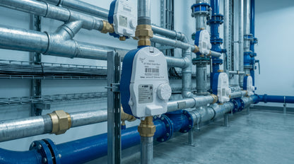 Medidor de Agua Mecánico LoRaWAN IoT de 1 Pulgada / Smart Metering y Telemetría para BMS / Válvula de Corte de Flujo / Batería Litio de Larga