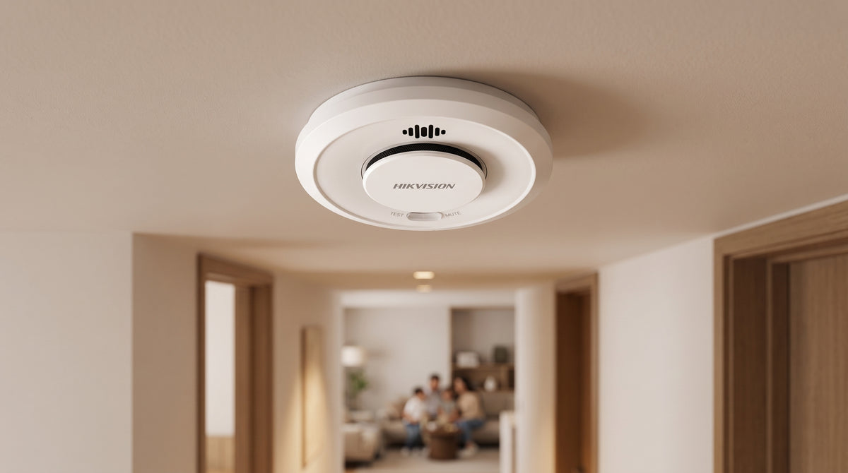 Detector de Humo Interlink con Hub / Doble Tecnología de Sensor de Luz / Alarma Auditiva 85 dB / Batería de Litio 10 Años / Autoverificación